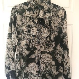 Cabi Floral Blouse